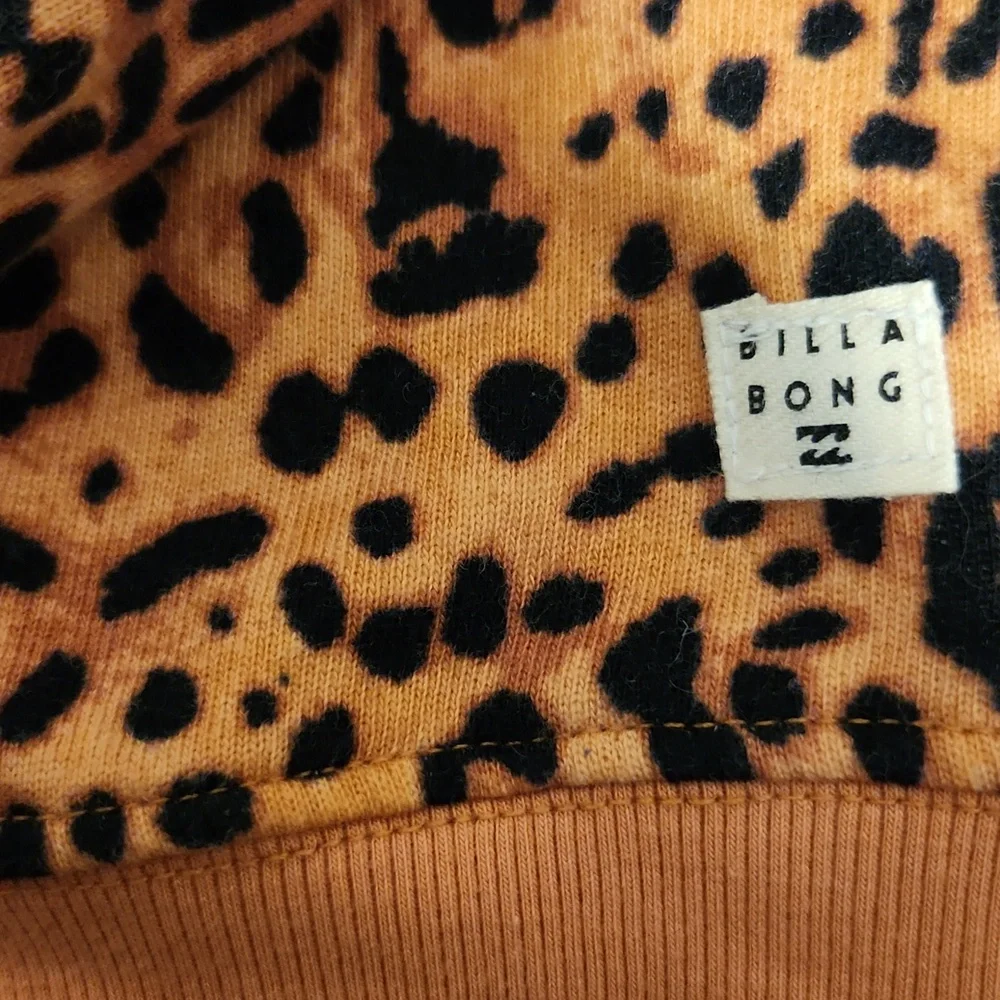 Billabong Cheetah Sweatshirt Sz S - Picture 2 of 3